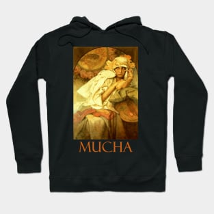 Muse by Alphonse Mucha Hoodie